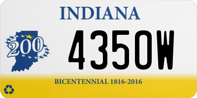 IN license plate 435OW