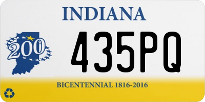 IN license plate 435PQ