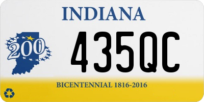 IN license plate 435QC