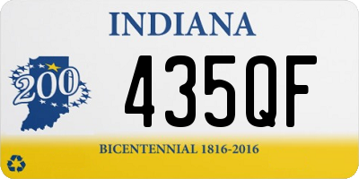 IN license plate 435QF