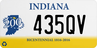 IN license plate 435QV