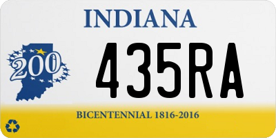 IN license plate 435RA