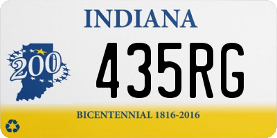 IN license plate 435RG