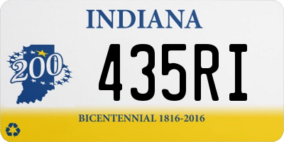 IN license plate 435RI