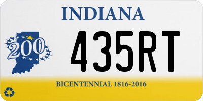 IN license plate 435RT