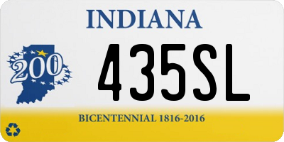 IN license plate 435SL