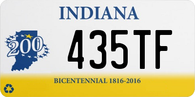 IN license plate 435TF