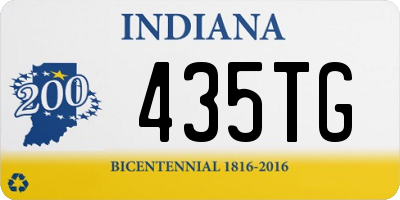 IN license plate 435TG