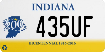IN license plate 435UF