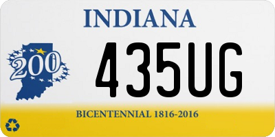 IN license plate 435UG