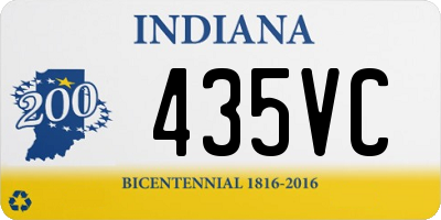 IN license plate 435VC