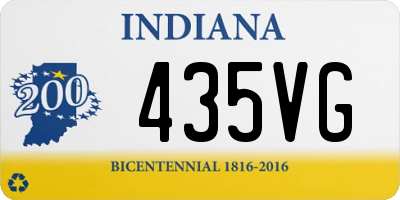 IN license plate 435VG