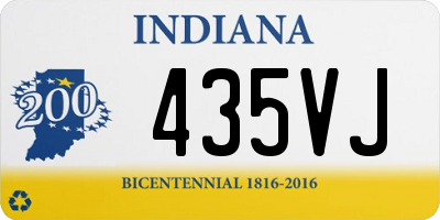 IN license plate 435VJ