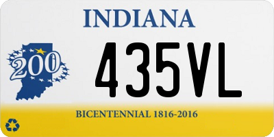 IN license plate 435VL