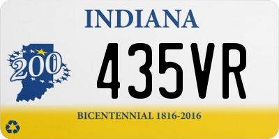 IN license plate 435VR