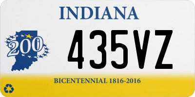 IN license plate 435VZ