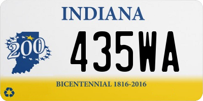 IN license plate 435WA