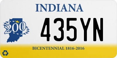 IN license plate 435YN