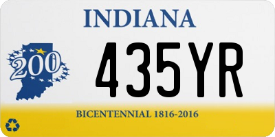 IN license plate 435YR