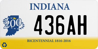 IN license plate 436AH