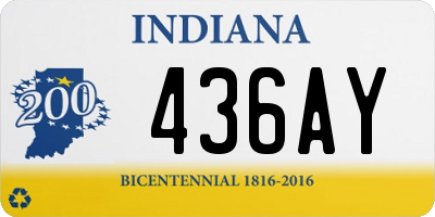 IN license plate 436AY