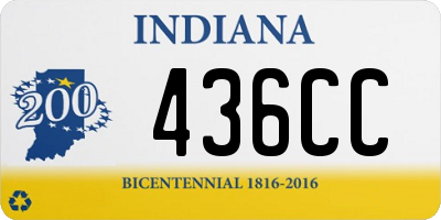 IN license plate 436CC