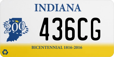 IN license plate 436CG