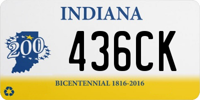 IN license plate 436CK