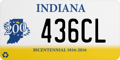 IN license plate 436CL