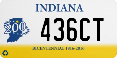 IN license plate 436CT