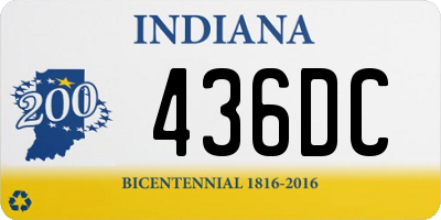 IN license plate 436DC