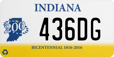 IN license plate 436DG