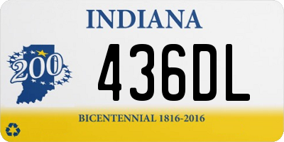 IN license plate 436DL