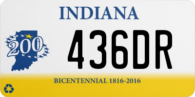 IN license plate 436DR