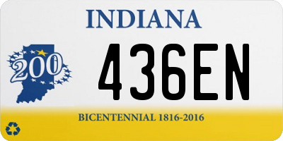 IN license plate 436EN