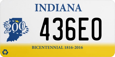 IN license plate 436EO