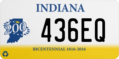 IN license plate 436EQ