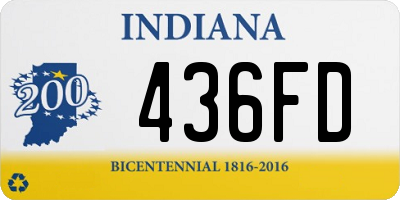 IN license plate 436FD