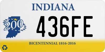 IN license plate 436FE