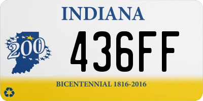 IN license plate 436FF