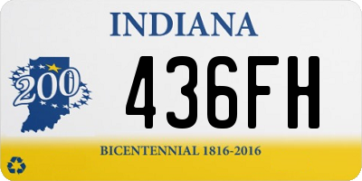 IN license plate 436FH