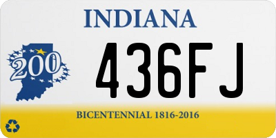 IN license plate 436FJ