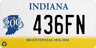 IN license plate 436FN