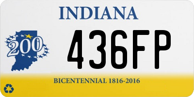 IN license plate 436FP