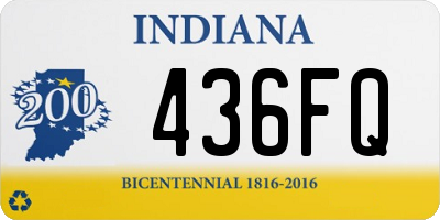 IN license plate 436FQ