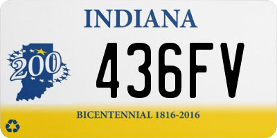 IN license plate 436FV