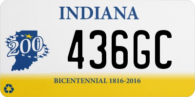 IN license plate 436GC