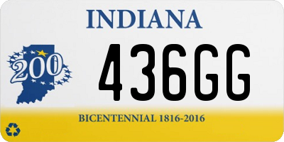 IN license plate 436GG