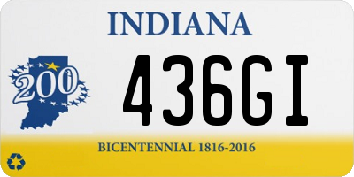 IN license plate 436GI