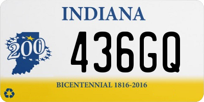 IN license plate 436GQ